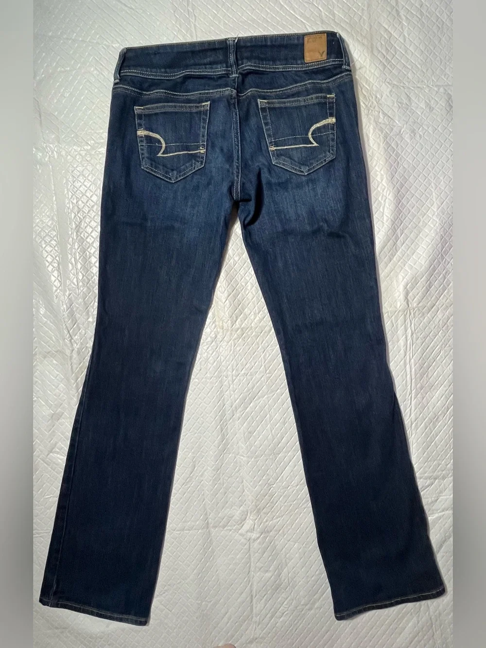 American Eagle Outfitters Women'sSize 6 Stretch Slim Boot Cut Jeans - Dark Blue